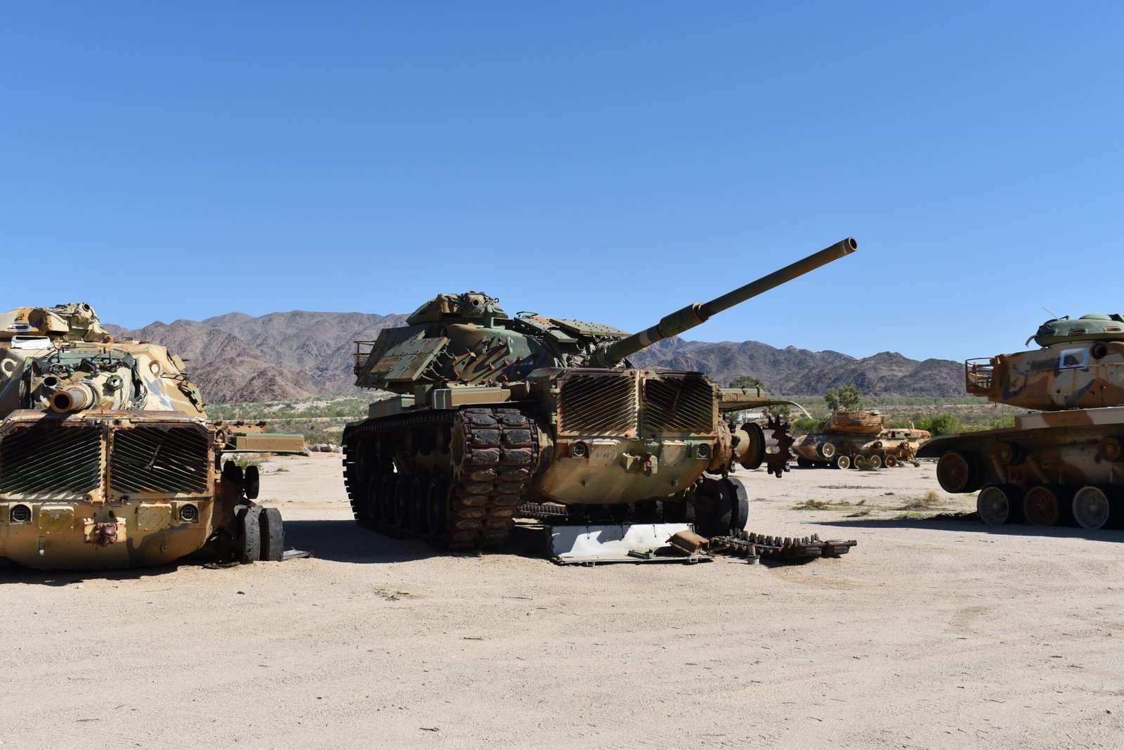 M60 tank with some inert Blazer tiles