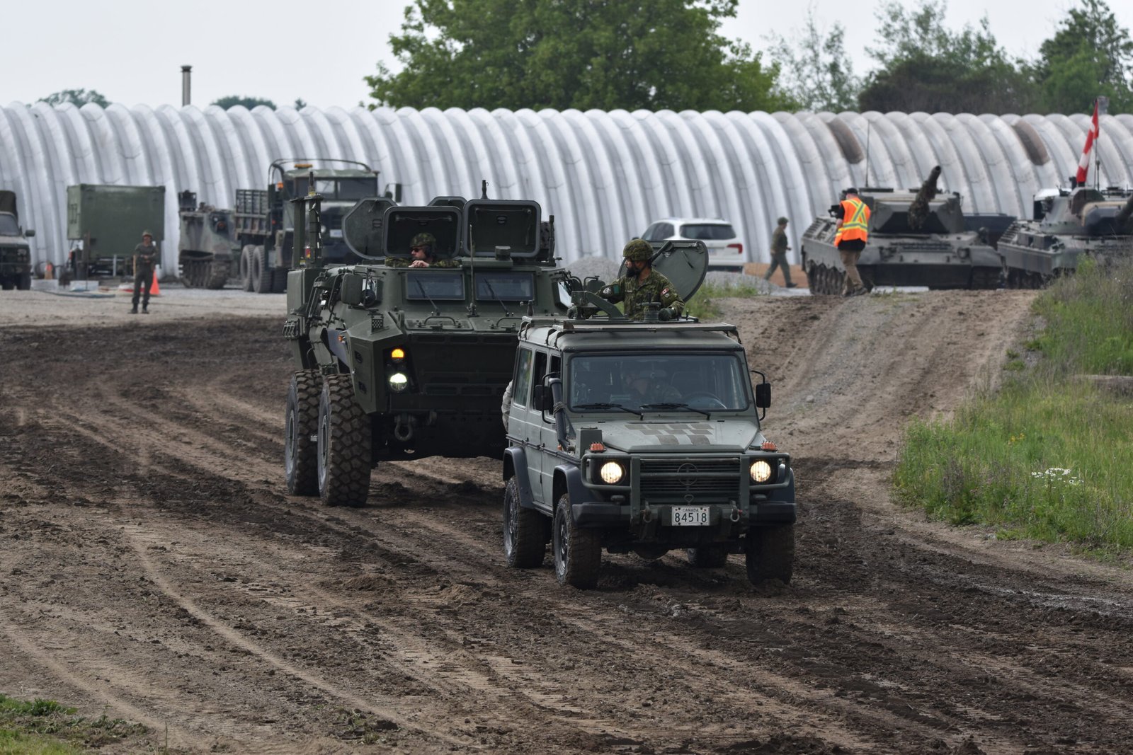 Mercedes Wolf (military-grade G-Class) and Textron TAPV