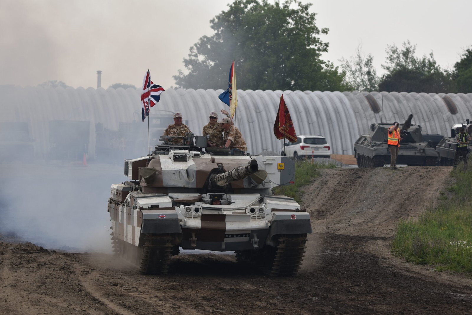 Chieftain main battle tank with the Berlin lego camo