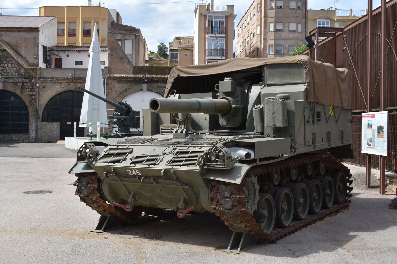M44 self-propelled artillery, supplied by the U.S.