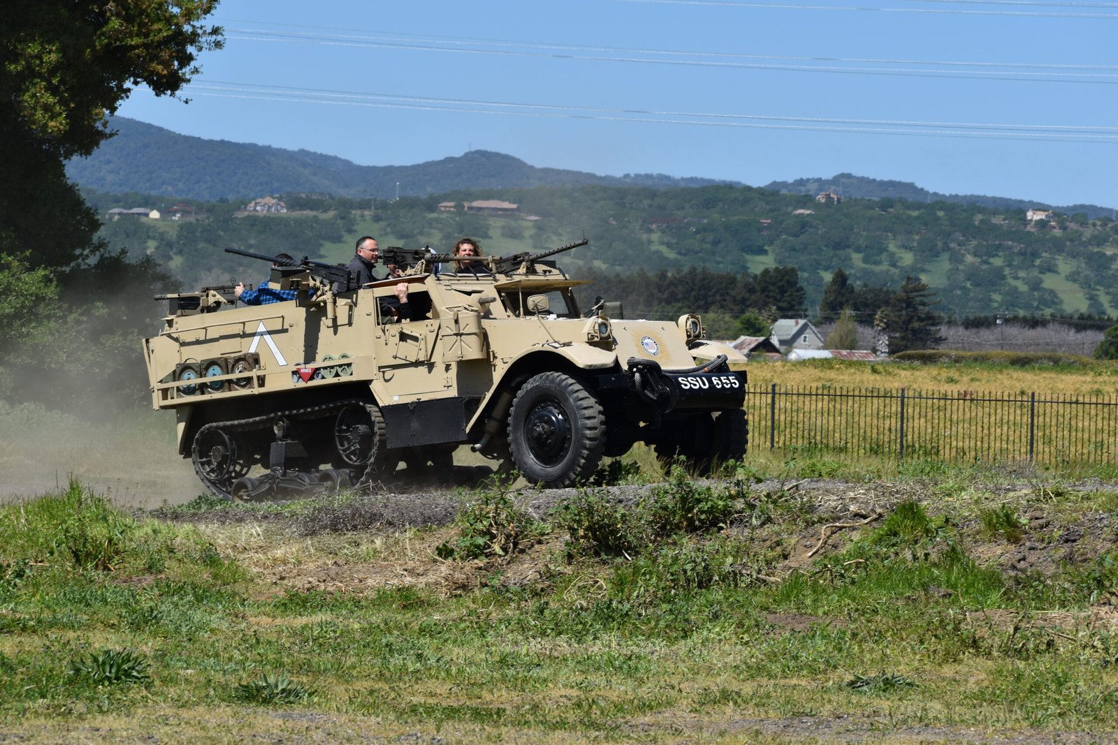 M3 Halftrack taking guests on a ride