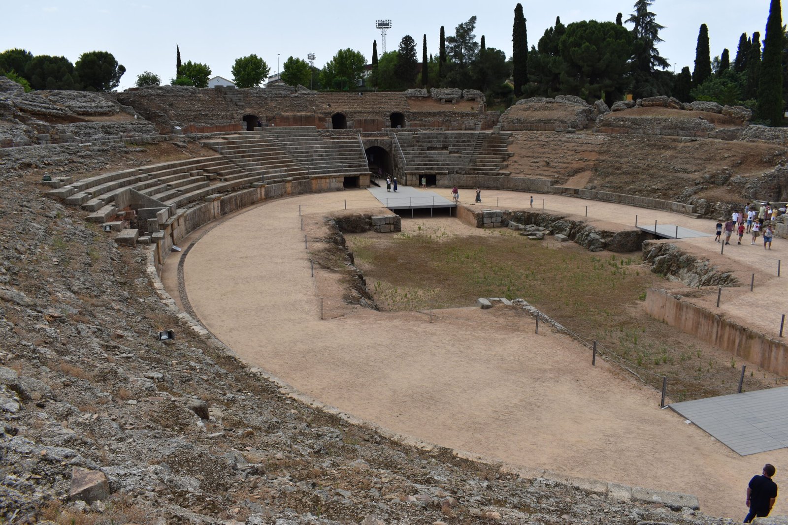 The Roman theater and amphitheater in M&eacute;rida, Spain.