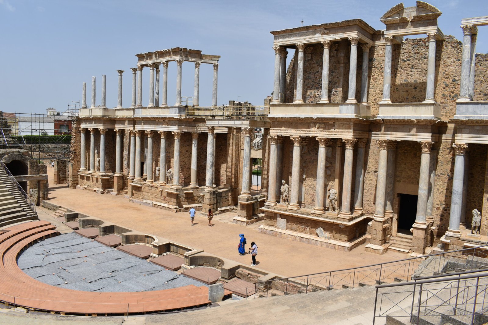 The Roman theater and amphitheater in M&eacute;rida, Spain.