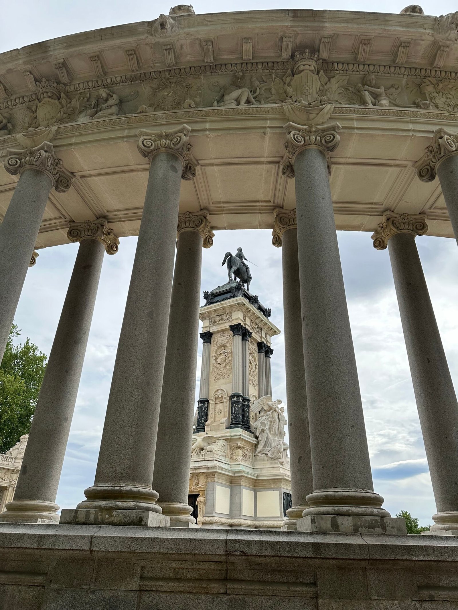 A view inside Parque del Retiro, Madrid.