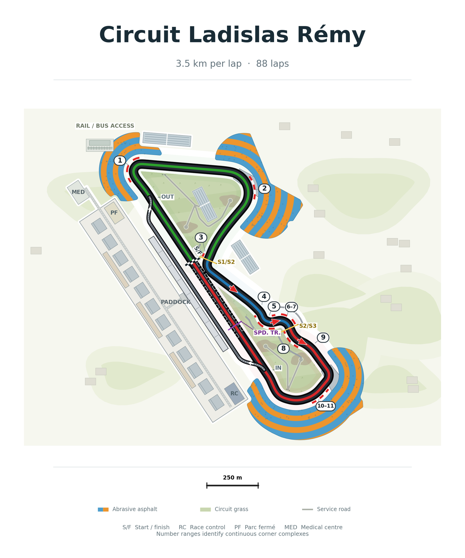 Circuit Ladislas Rémy track map